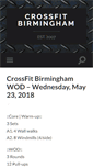 Mobile Screenshot of crossfitbirmingham.com